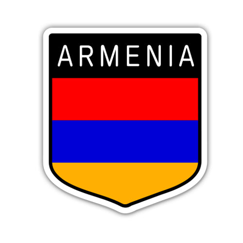 Armenia Flag Shield Sticker