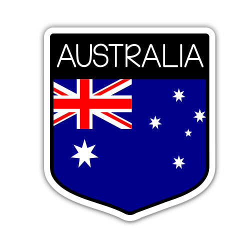 Australia Flag Shield Sticker