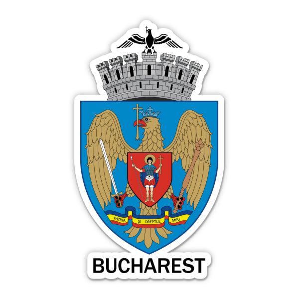 Bucharest Romania Sticker