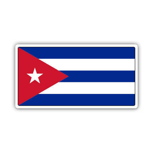 Cuba Flag Cuban Sticker