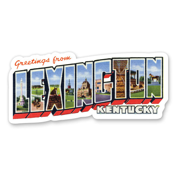 Greetings from Lexington Kentucky Sticker