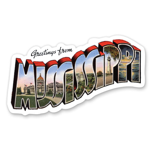 Greetings from Mississippi Sticker