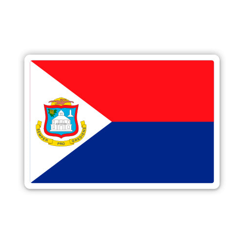Sint Maarten Flag Sticker