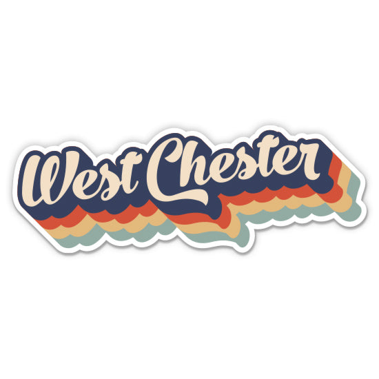 West Chester Pennsylvania Retro Sticker