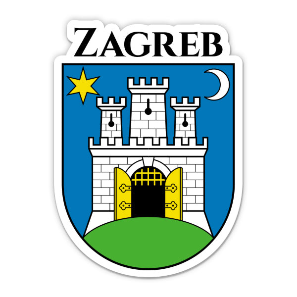 Zagreb Croatia Sticker