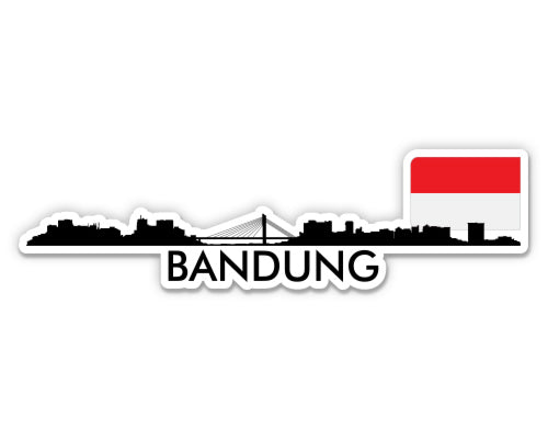 Bandung Indonesia Skyline Sticker