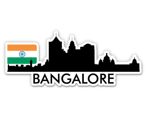 Bangalore India Skyline Sticker
