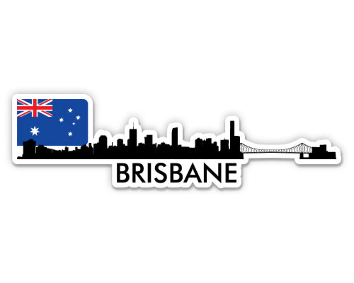 Brisbane Australia Skyline Sticker