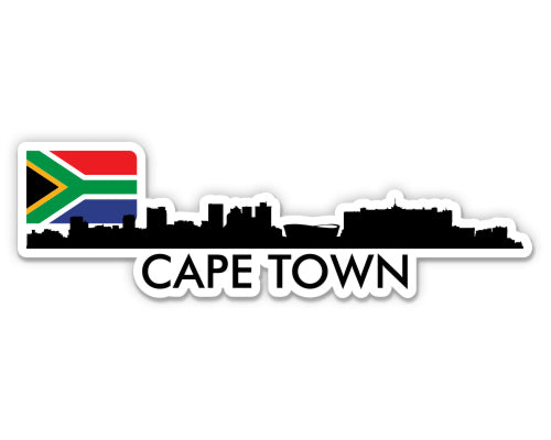 Cape Town South Africa Skyline Sticker