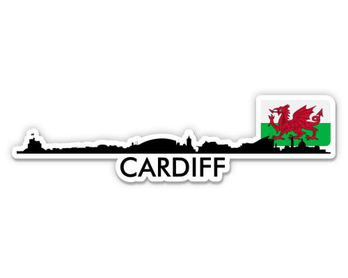 Cardiff Wales Skyline Sticker