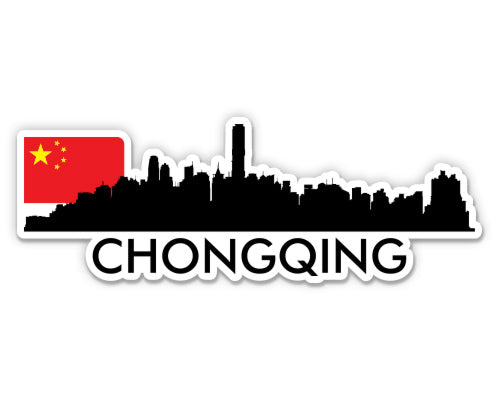 Chongqing China Skyline Sticker