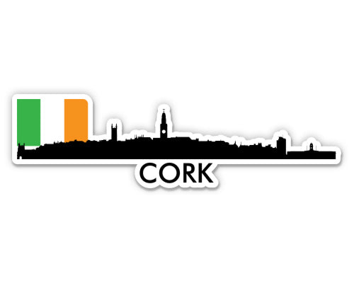 Cork Ireland Skyline Sticker