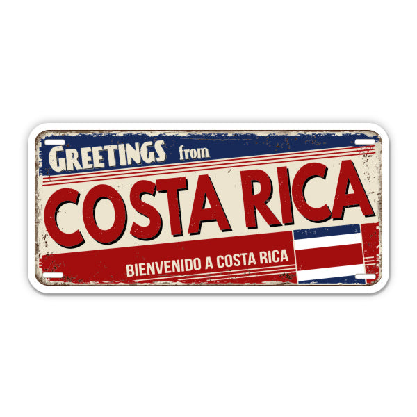 Greetings from Costa Rica Sticker