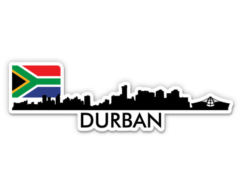 Durban South Africa Skyline Sticker