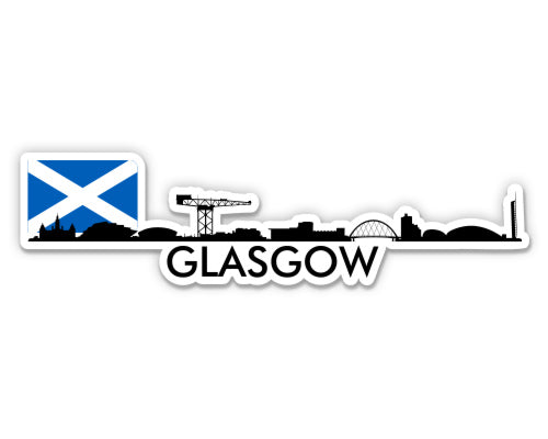 Glasgow Scotland Skyline Sticker