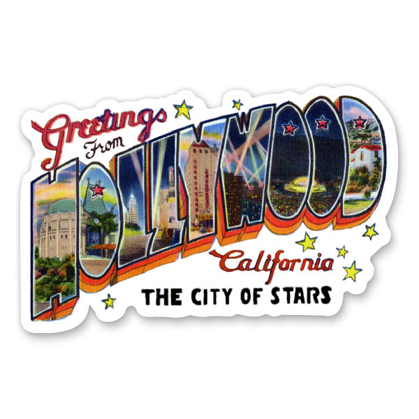 Greetings from Hollywood California Sticker