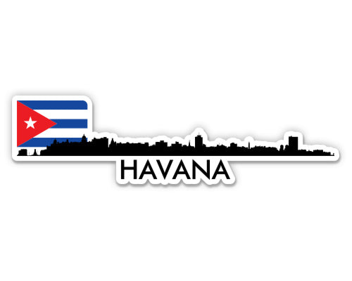 Havana Cuba Skyline Sticker