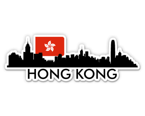 Hong Kong Skyline Sticker