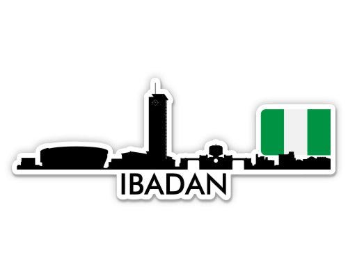 Ibadan Nigeria Skyline Sticker