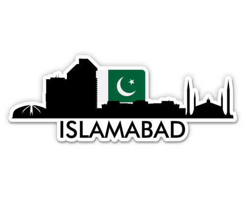 Islamabad Pakistan Skyline Sticker