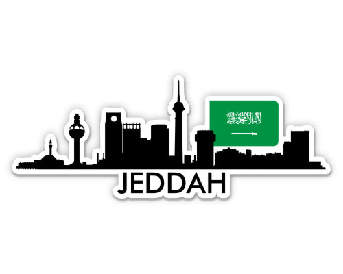 Jeddah Saudi Arabia Skyline Sticker