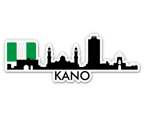 Kano Nigeria Skyline Sticker