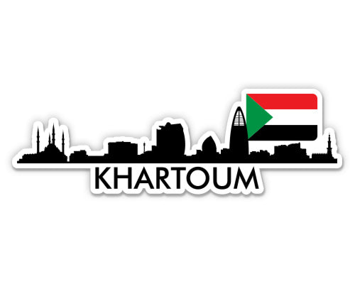 Khartoum Sudan Skyline Sticker
