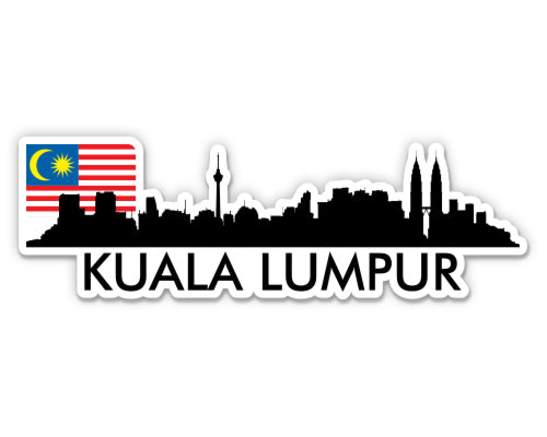 Kuala Lumpur Malaysia Skyline Sticker