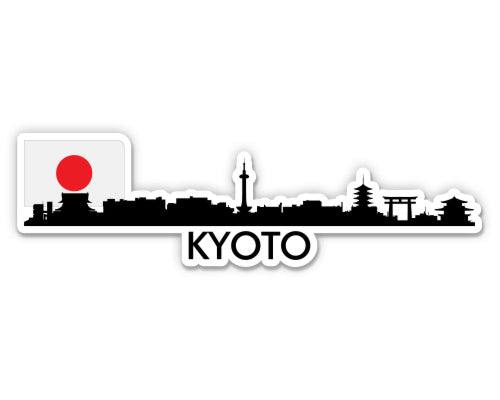 Kyoto Japan Skyline Sticker