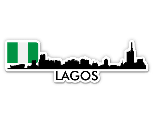Lagos Nigeria Skyline Sticker