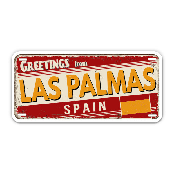 Greetings from Las Palmas Spain Sticker