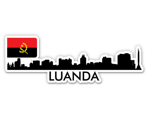 Luanda Angola Skyline Sticker
