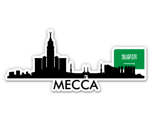 Mecca Saudi Arabia Skyline Sticker