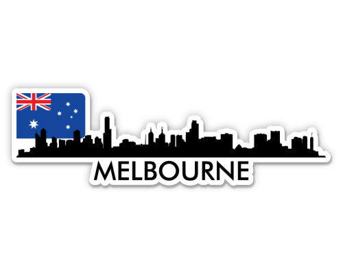 Melbourne Australia Skyline Sticker