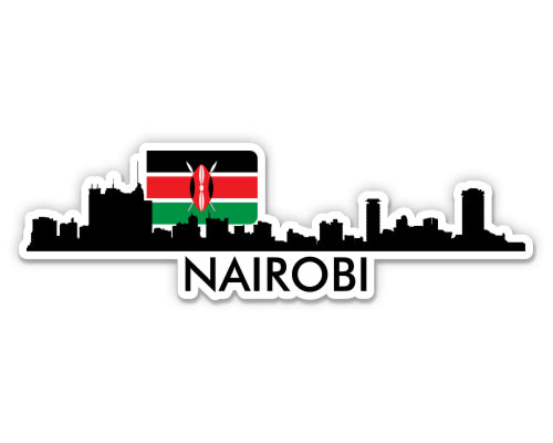Nairobi Kenya Skyline Sticker