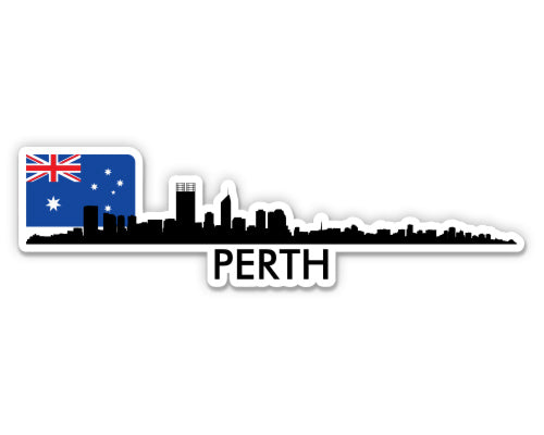 Perth Australia Skyline Sticker