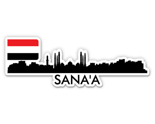 Sanaa Yemen Skyline Sticker