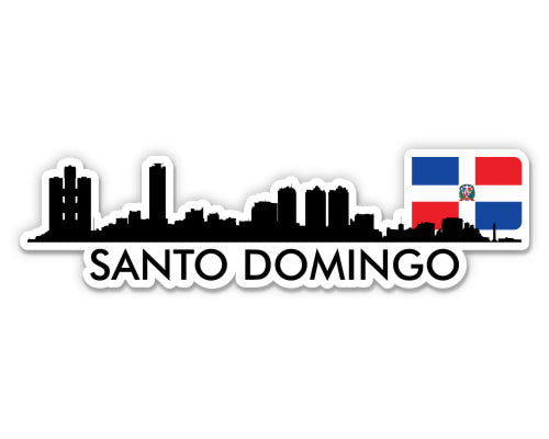 Santo Domingo Dominican Republic Skyline Sticker