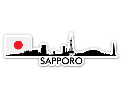 Sapporo Japan Skyline Sticker