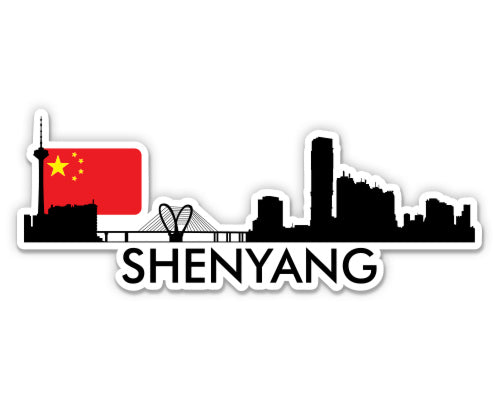 Shenyang China Skyline Sticker