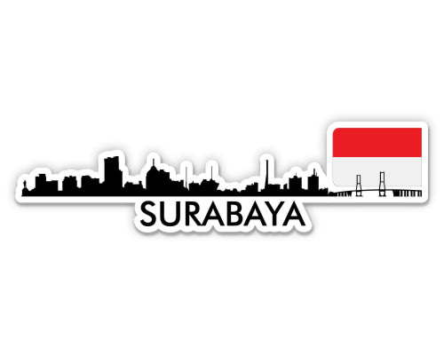 Surabaya Indonesia Skyline Sticker