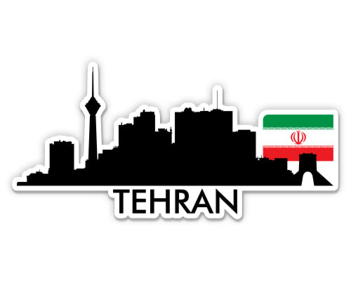 Tehran Iran Skyline Sticker