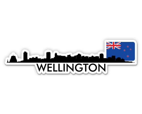 Wellington New Zealand Skyline Sticker