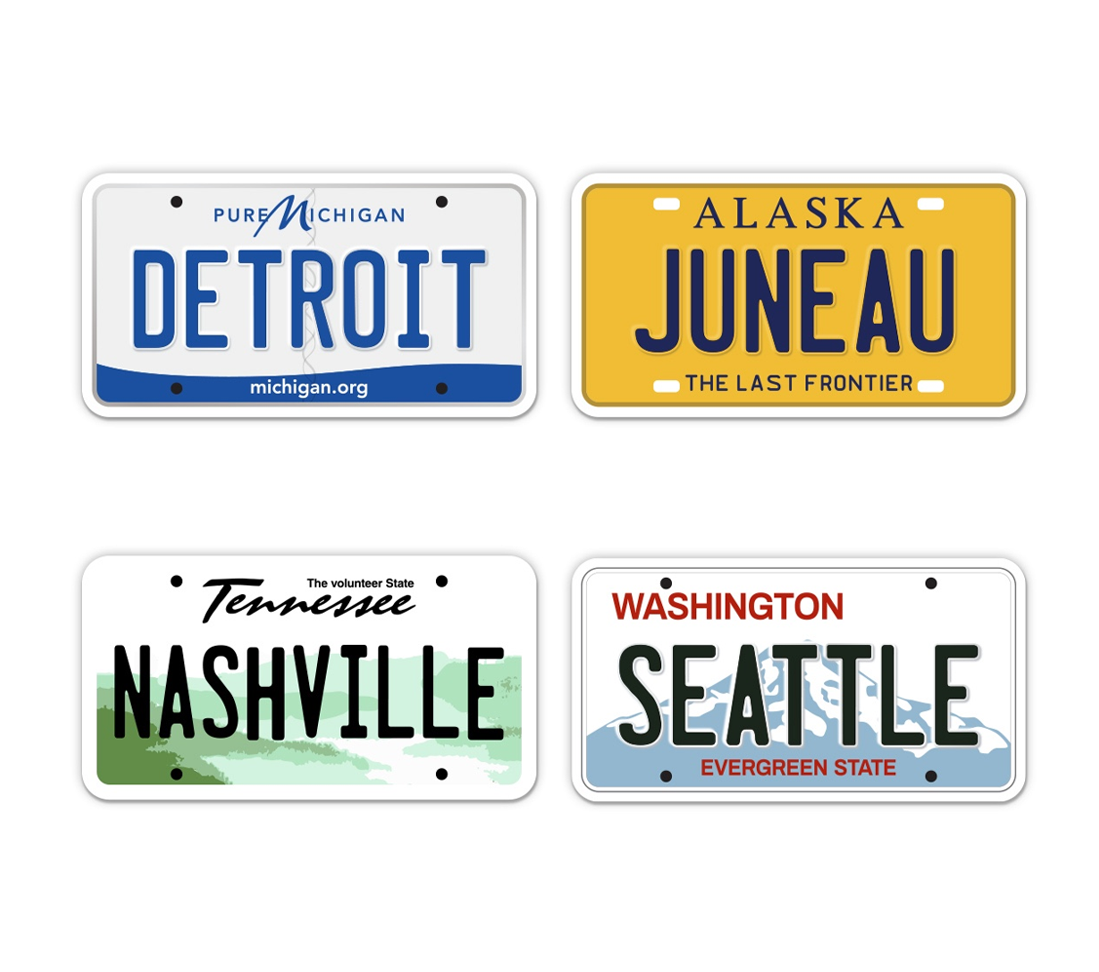 🚗 License Plate City