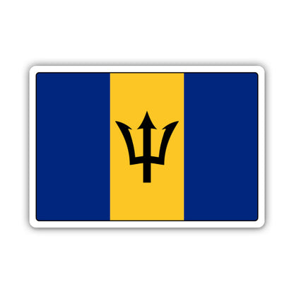 Barbados Flag Sticker