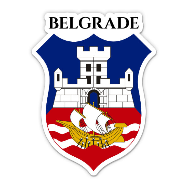 Belgrade Serbia Sticker