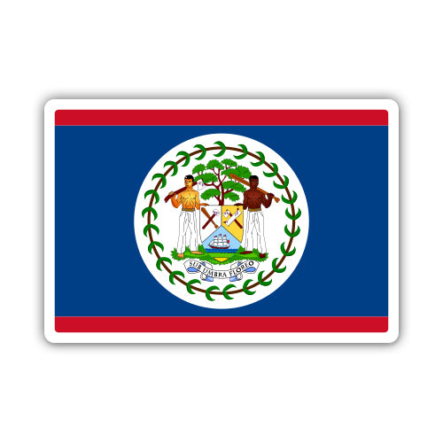Belize Flag Sticker