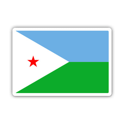 Djibouti Flag Sticker