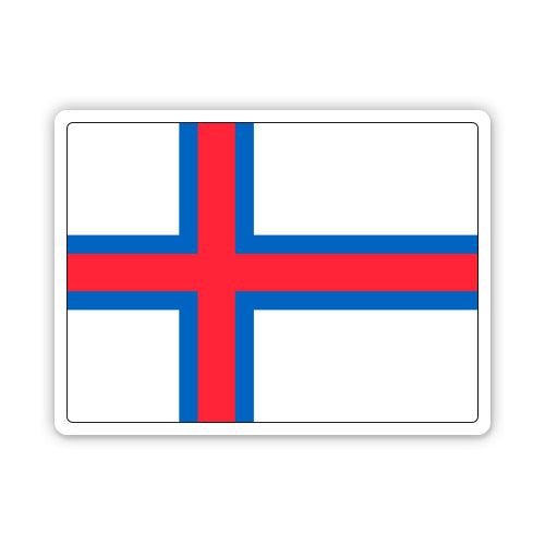 Faroe Islands Flag  Sticker