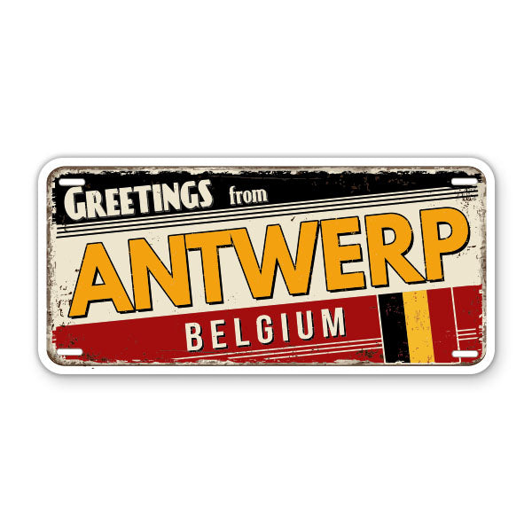 Greetings from Antwerp Belgium Sticker